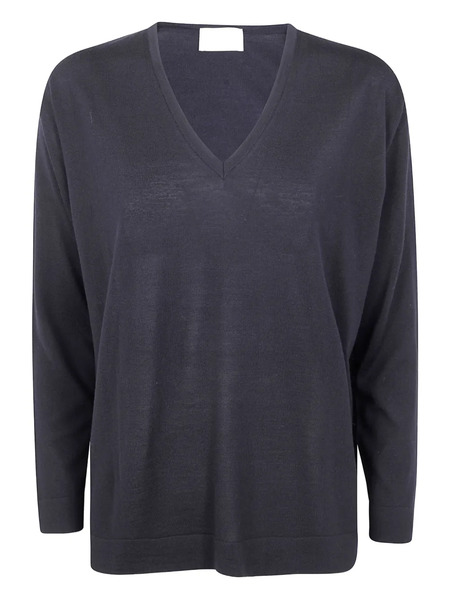 Drumohr V-neck Wool Sweater - Blue 