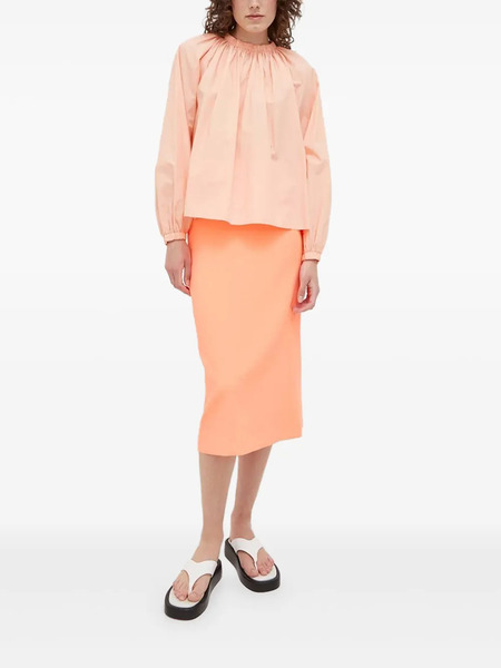  Drykorn Pleated-details Blouse - Orange 