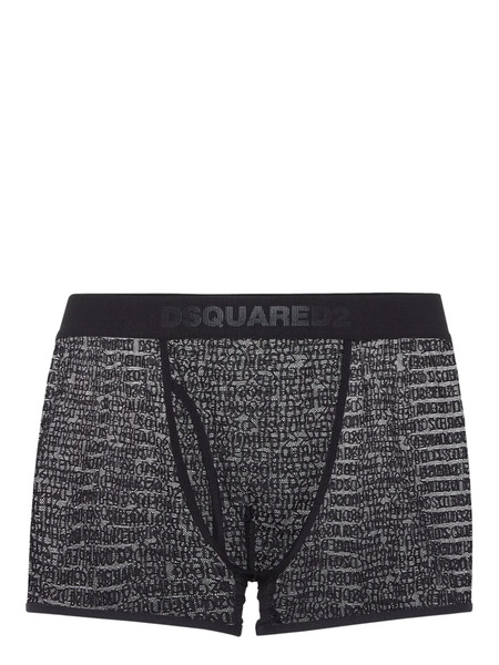  Dsquared2 All-over Logo Boxers - Black 
