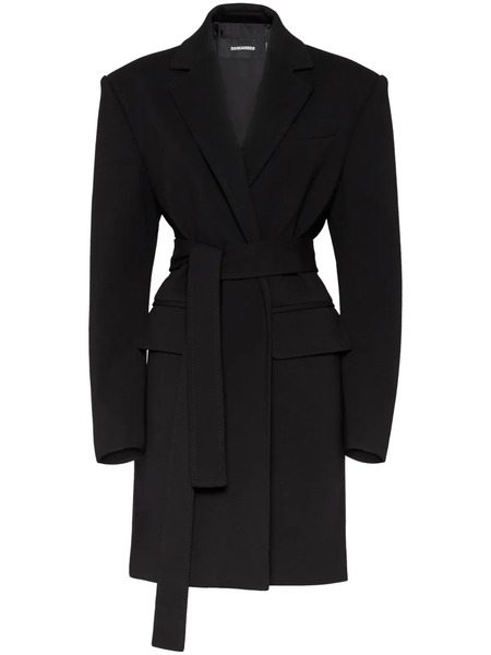  Dsquared2 Belted Coat - Black 