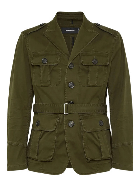  Dsquared2 Belted Military Jacket - Green 