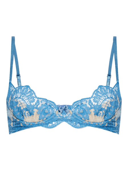  Dsquared2 Bow-detailing Lace Bra - Blue 