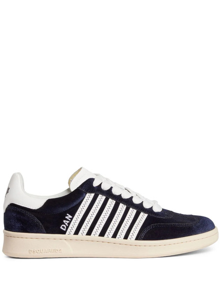  Dsquared2 Boxer Velvet Low-top Sneakers - Blue 