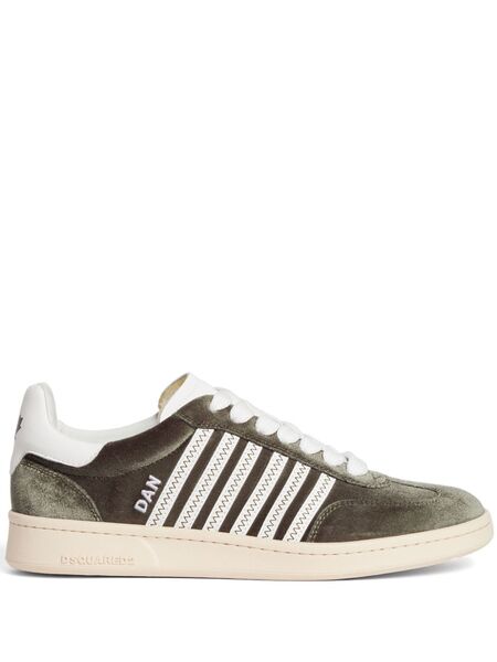  Dsquared2 Boxer Velvet Low-top Sneakers - Green 