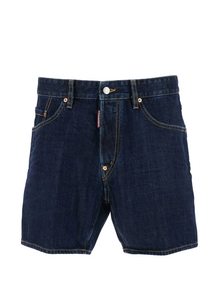  Dsquared2 Bro Buttoned Denim Shorts - Blue 