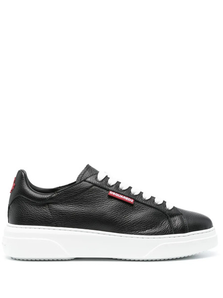  Dsquared2 Bumper Leather Sneakers - Black 