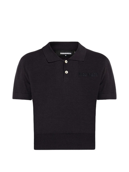  Dsquared2 Buttoned Polo Shirt - Black 