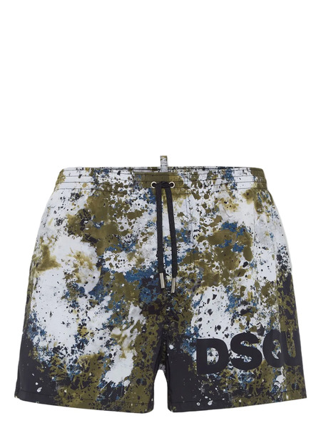  Dsquared2 Canadian Camouflage Swim Shorts - White 