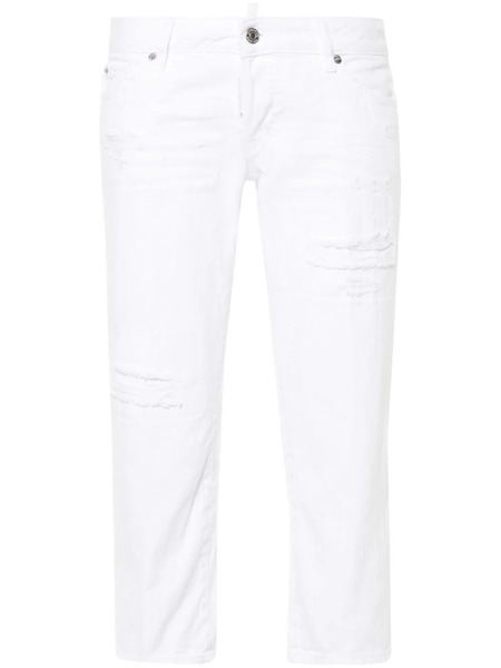  Dsquared2 Capri Cropped Jeans - White 