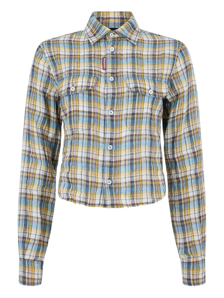  Dsquared2 Check-pattern Shirt - Blue 