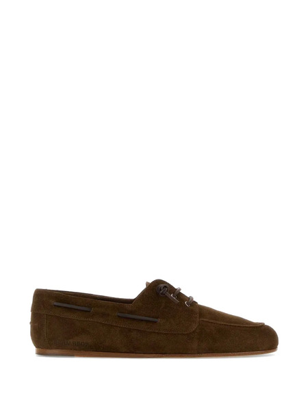  Dsquared2 College Suede Boat Shoes - Brown 
