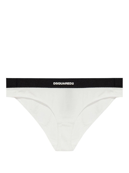  Dsquared2 Contrasting Logo-print Briefs - White 