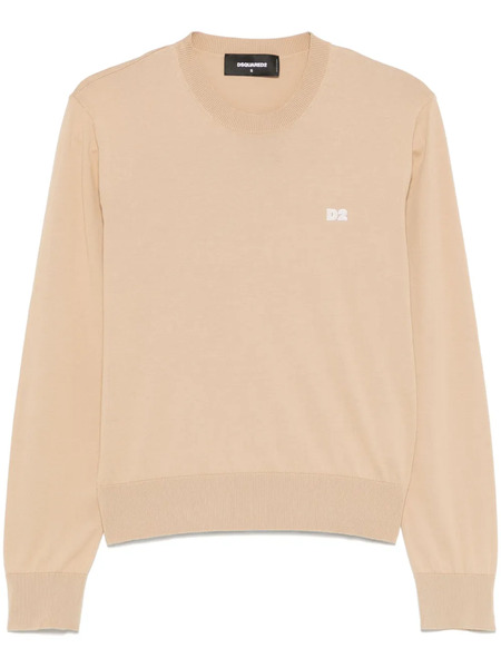  Dsquared2 Cotton Sweater - Brown 