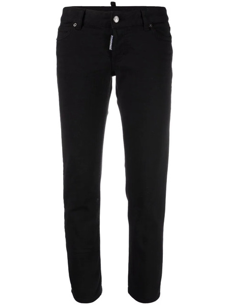  Dsquared2 Cropped Low-rise Trousers - Black 