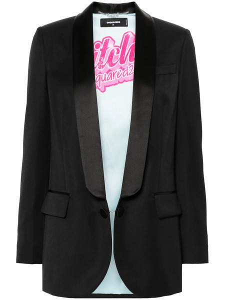 Dsquared2 Crystal-embellished Fringed Blazer - Black 