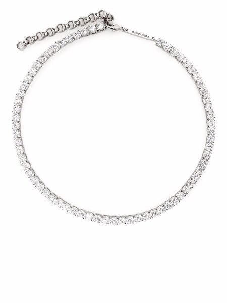  Dsquared2 Crystal-embellished Necklace - Silver 