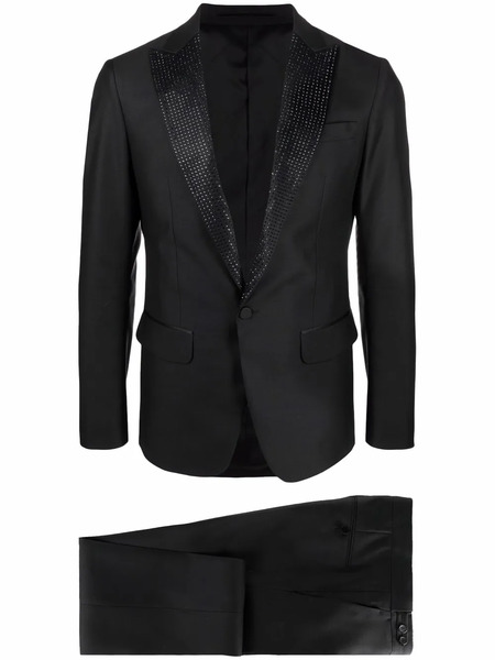  Dsquared2 Crystal-embellished Single-breasted Suit - Black 