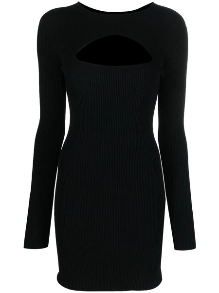  Dsquared2 Cut-out Rib-knit Minidress - Black 