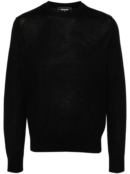  Dsquared2 D2 Virgin Wool Jumper - Black 