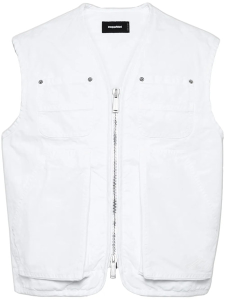  Dsquared2 Denim Gilet - White 