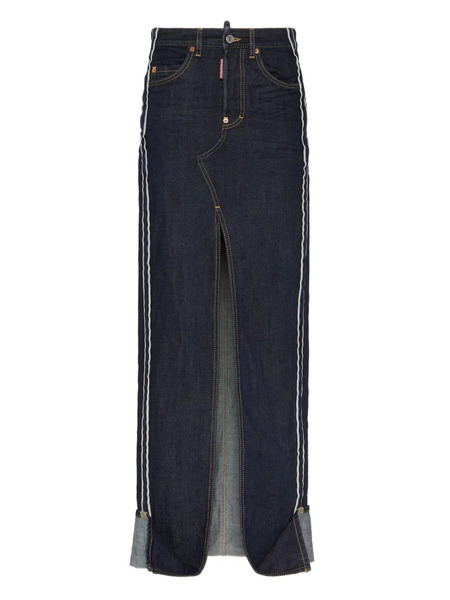  Dsquared2 Denim Maxi Skirt - Blue 