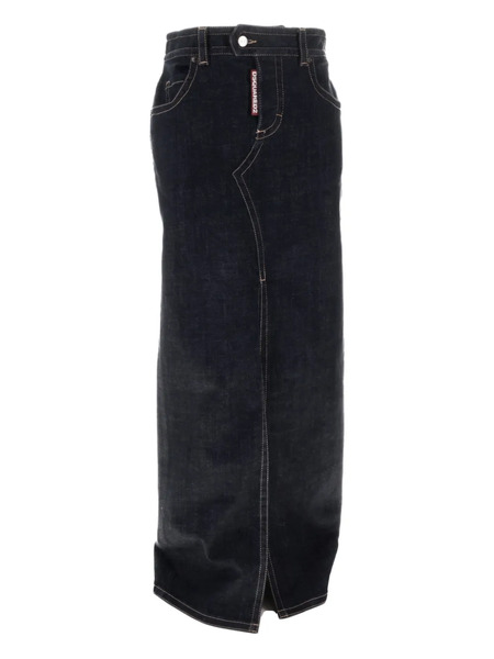  Dsquared2 Denim Midi Skirt - Blue 