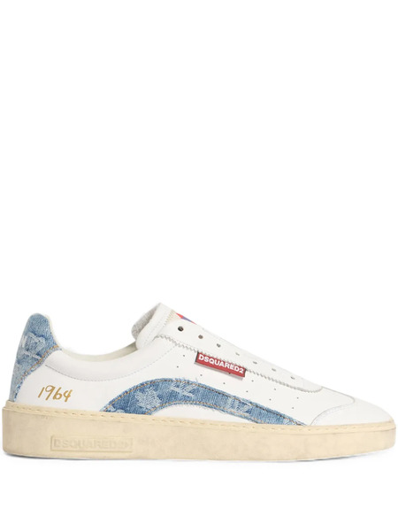  Dsquared2 Denim Panel Sneakers - White 
