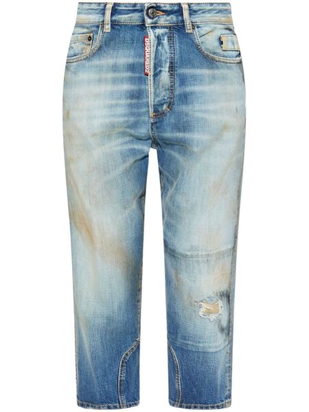  Dsquared2 Distressed Cropped Jeans - Blue 
