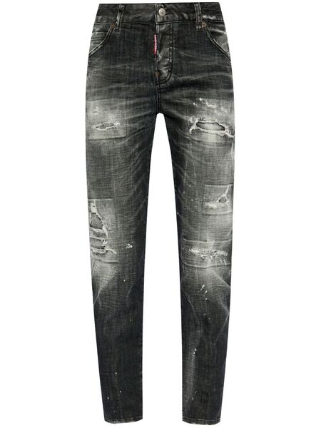  Dsquared2 Distressed-effect Jeans - Black 