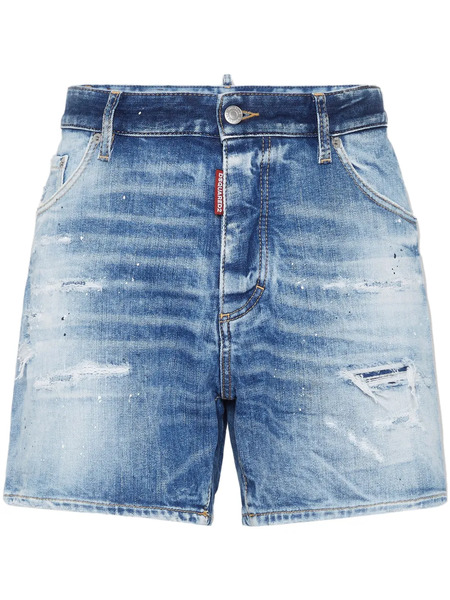  Dsquared2 Distressed-effect Shorts - Blue 