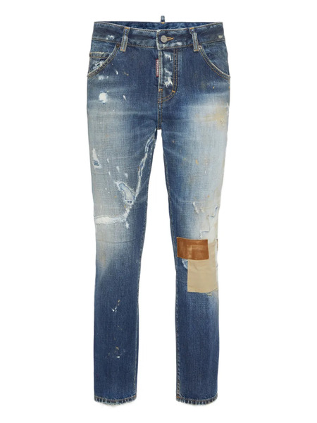  Dsquared2 Distressed Skinny Jeans - Blue 