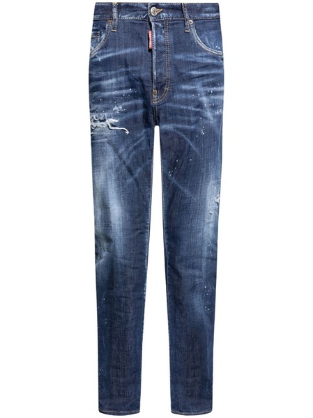  Dsquared2 Distressed Straight-leg Jeans - Blue 