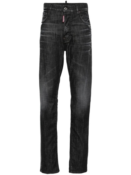  Dsquared2 642 Distressed Straight-leg Jeans - Grey 