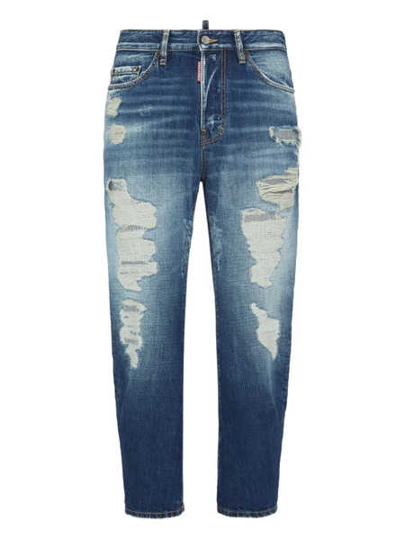  Dsquared2 Distressed Tapered Jeans - Blue 