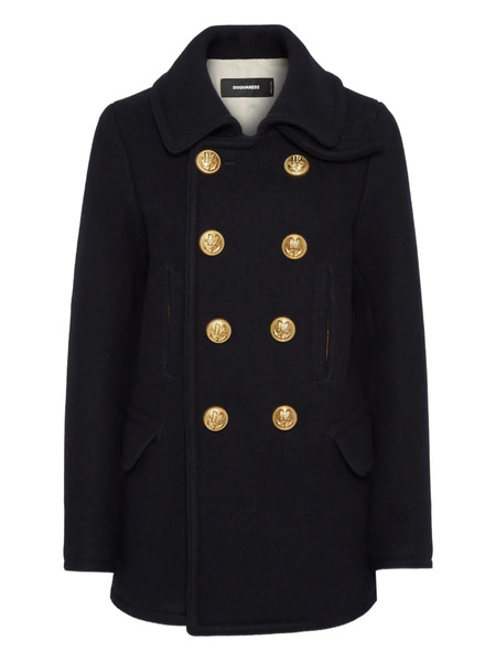 Dsquared2 Double-breasted Coat - Black 