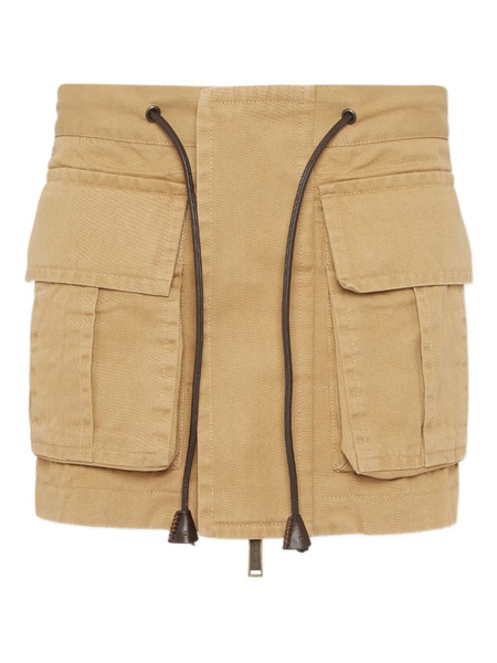  Dsquared2 Drawstring-waist Mini Skirt - Brown 