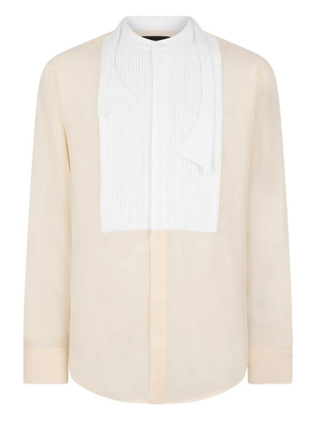  Dsquared2 Dropped Shoulder Bowtie Silk Shirt - Neutrals 