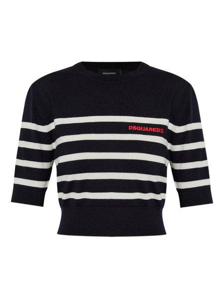  Dsquared2 Embroidered-logo T-shirt - Black 