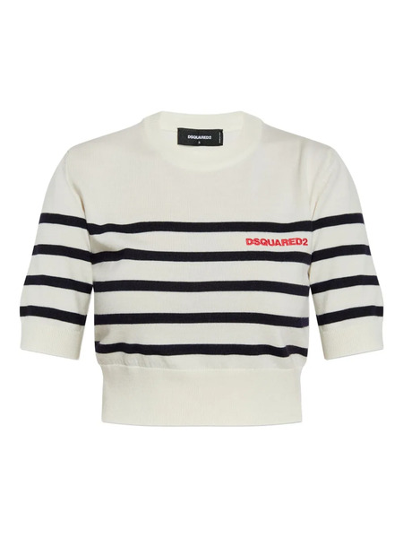  Dsquared2 Embroidered-logo T-shirt - White 