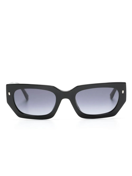 Dsquared2 Eyewear Icon 0017/s Rectangle-shape Sunglasses - Black 
