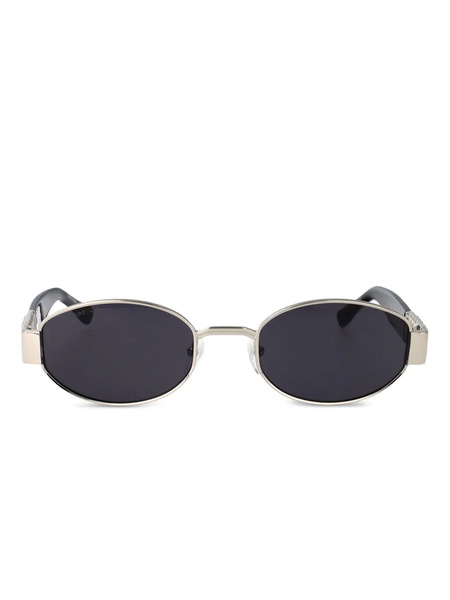  Dsquared2 Eyewear Logo-detail Oval-frame Sunglasses - Silver 