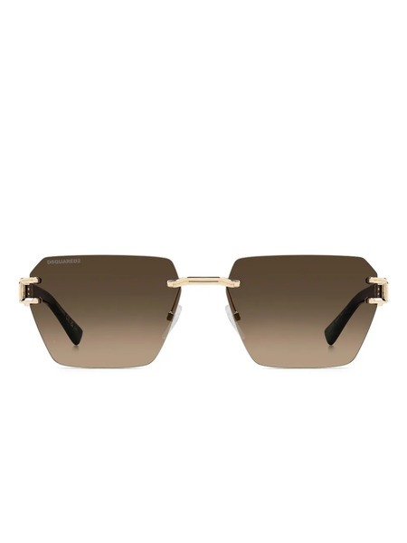  Dsquared2 Eyewear Logo Geometric Sunglasses - Black 