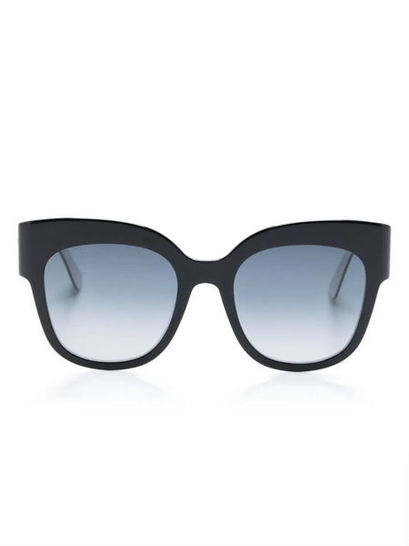  Dsquared2 Eyewear Logo-plaque Butterfly-frame Sunglasses - Black 