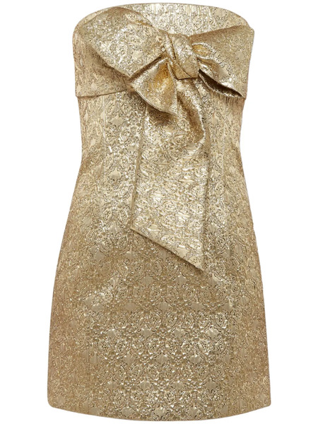  Dsquared2 Fame Bow Mini Dress - Gold 
