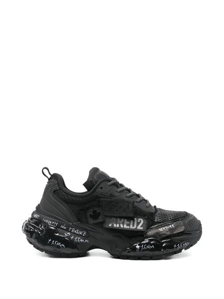  Dsquared2 Faster Texture Sneakers - Black 