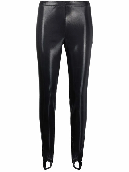  Dsquared2 Faux Leather Stirrup Leggings - Black 