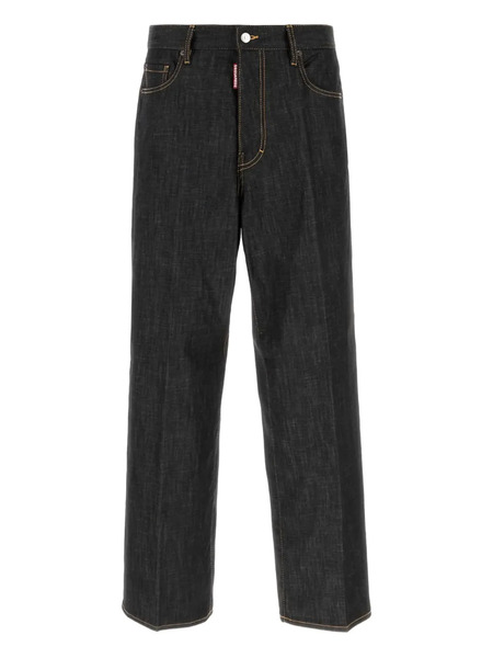  Dsquared2 Five-pocket Wide-leg Jeans - Black 