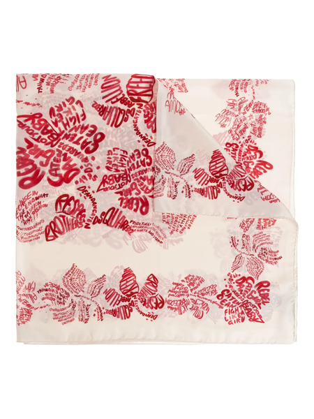  Dsquared2 Floral-print Silk Scarf - Neutrals 