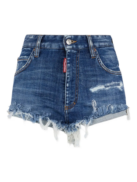  Dsquared2 Frayed Shorts - Blue 
