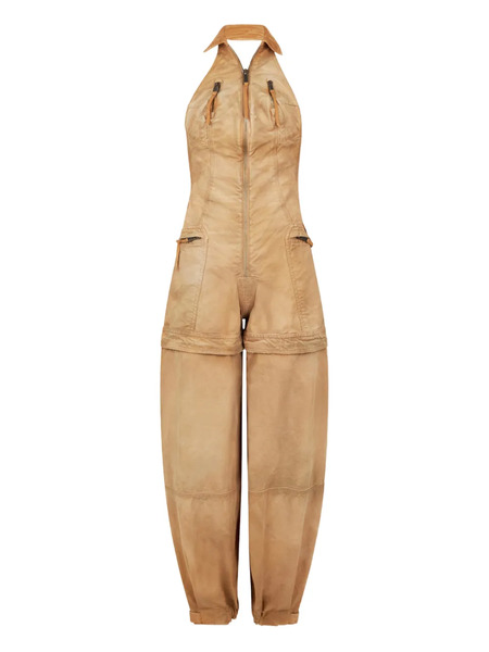  Dsquared2 Garment Dyed Utility Jumpsuit - Neutrals 